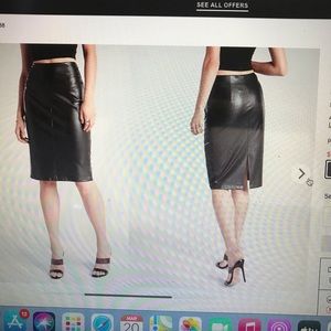 !!NWT!! EXPRESS s10 faux leather skirt